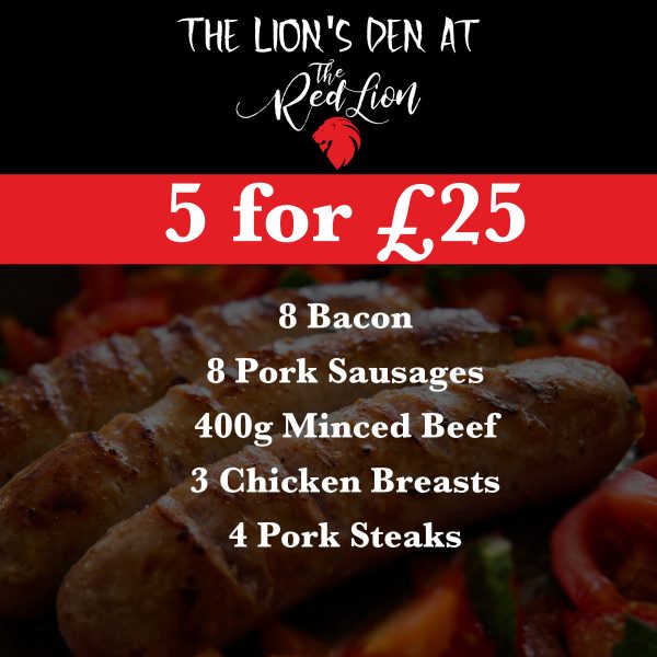 **MEAT PACK** 5 for £25